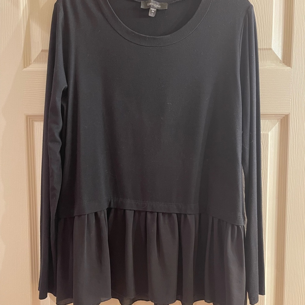 Karen Kane Black Long Sleeve Tunic